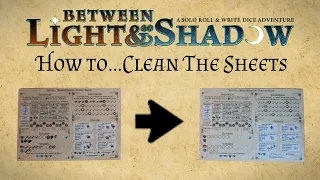 How to clean the sheets in Between Light & Shadow