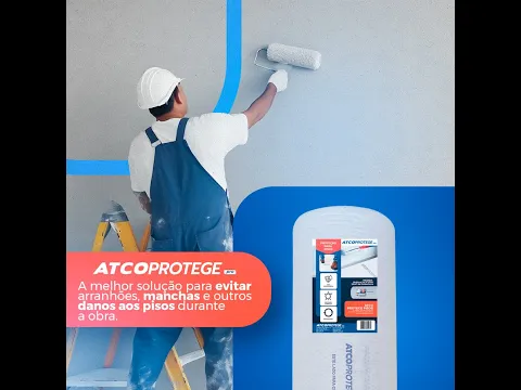 Protetor de Piso Atcoprotege 25x1m Branco Atco