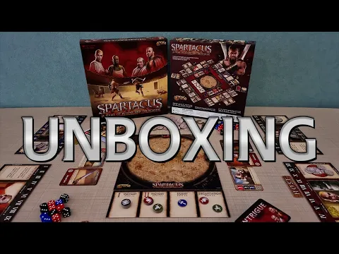 Spartacus: A Game of Blood and Treachery - Kutu Oyunu Açılımı Falan - ASMR Board Game Unboxing