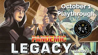 Pandemic Legacy Season 0 playthrough | Ep13 | October | Spoilers