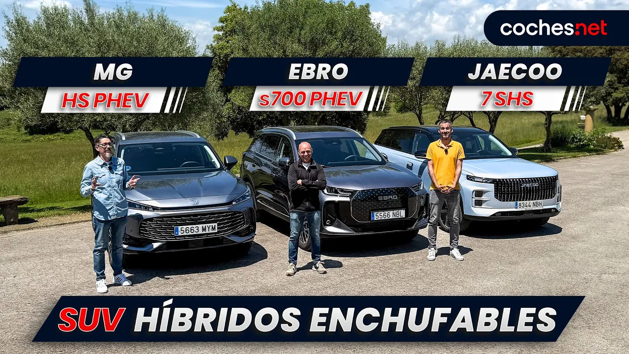 Jaecoo 7, Ebro s700, MG HS: SUV chinos "baratos" híbridos enchufables | Prueba/Comparativa/Review