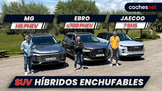 Jaecoo 7, Ebro s700, MG HS: SUV chinos "baratos" híbridos enchufables | Prueba/Comparativa/Review