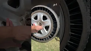 Changing a tire with nails 🤯😂