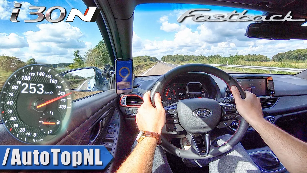Hyundai i30N Fastback 275HP Performance TOP SPEED on AUTOBAHN by AutoTopNL