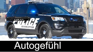 2016 Ford Police Interceptor Utility & sedan - exterior, driving & modification plant