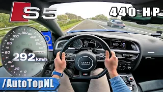 440HP AUDI S5 SUPERCHARGED 292km/h on Autobahn by AutoTopNL