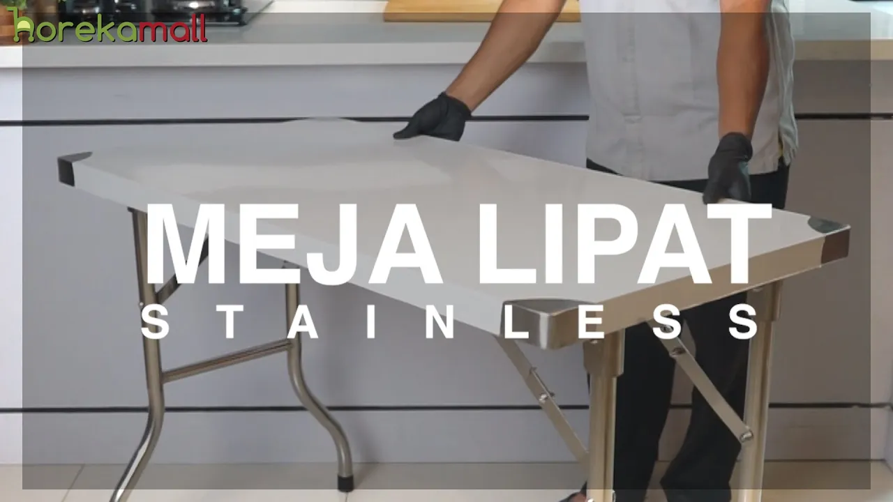 Meja Dapur Lipat Square Tube Stainless Steel | Mutu FWT-157SC on Youtube
