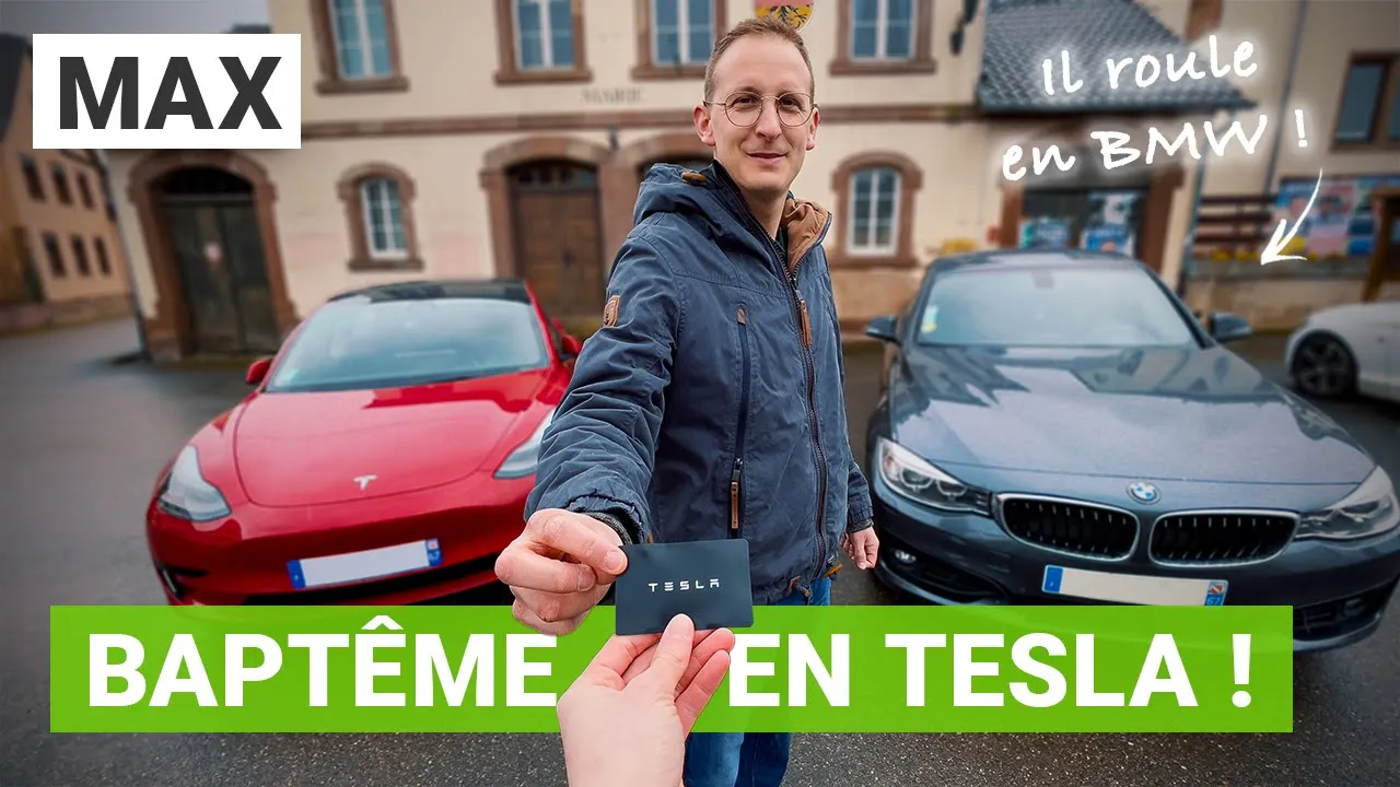 Il compare sa BMW thermique à ma Tesla Model 3 !