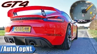 Porsche 718 Cayman GT4 ACCELERATION 100-200km/h & EXHAUST SOUND by AutoTopNL