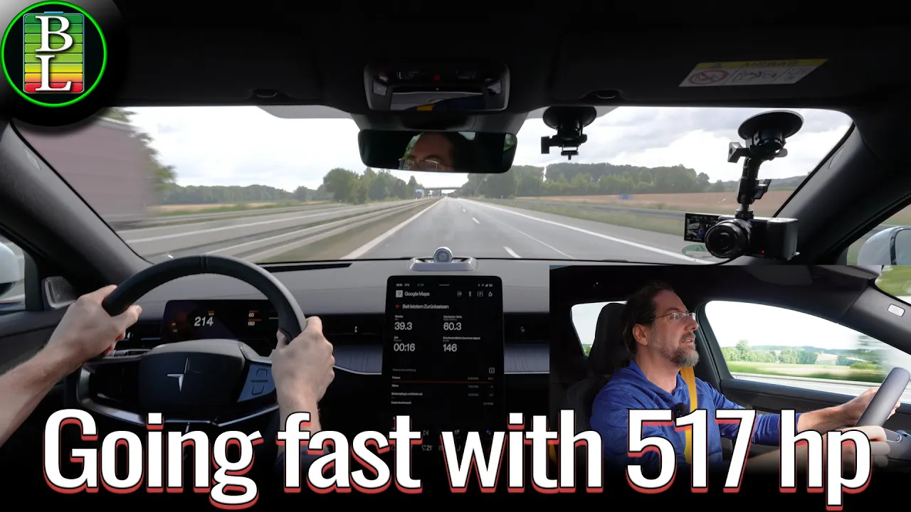 Top speed in the Polestar 3 AWD Performance (Power limit)