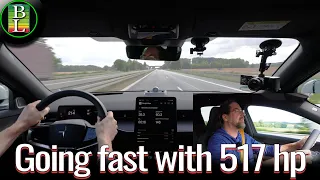 Top speed in the Polestar 3 AWD Performance (Power limit)