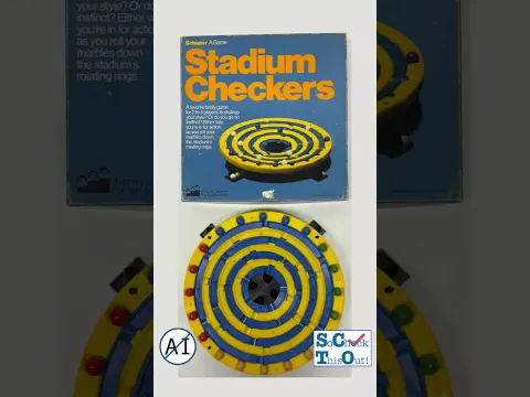 Stay Alive's less known little Brother! Vintage Family Game Night - Shaper Stadium checkers 1970s