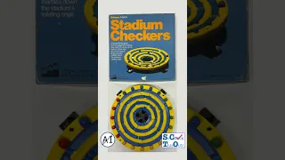 Stay Alive's less known little Brother! Vintage Family Game Night - Shaper Stadium checkers 1970s