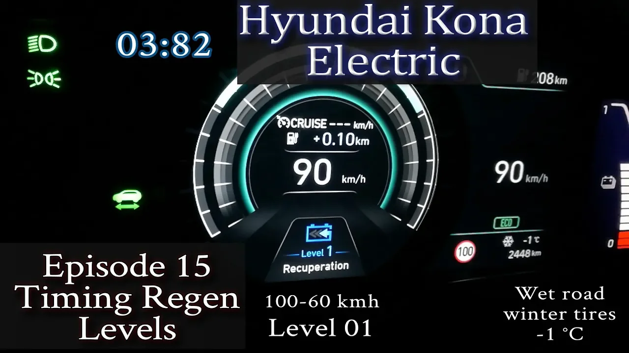 Hyundai Kona Electric - Ep 15 - Timing Regen Levels