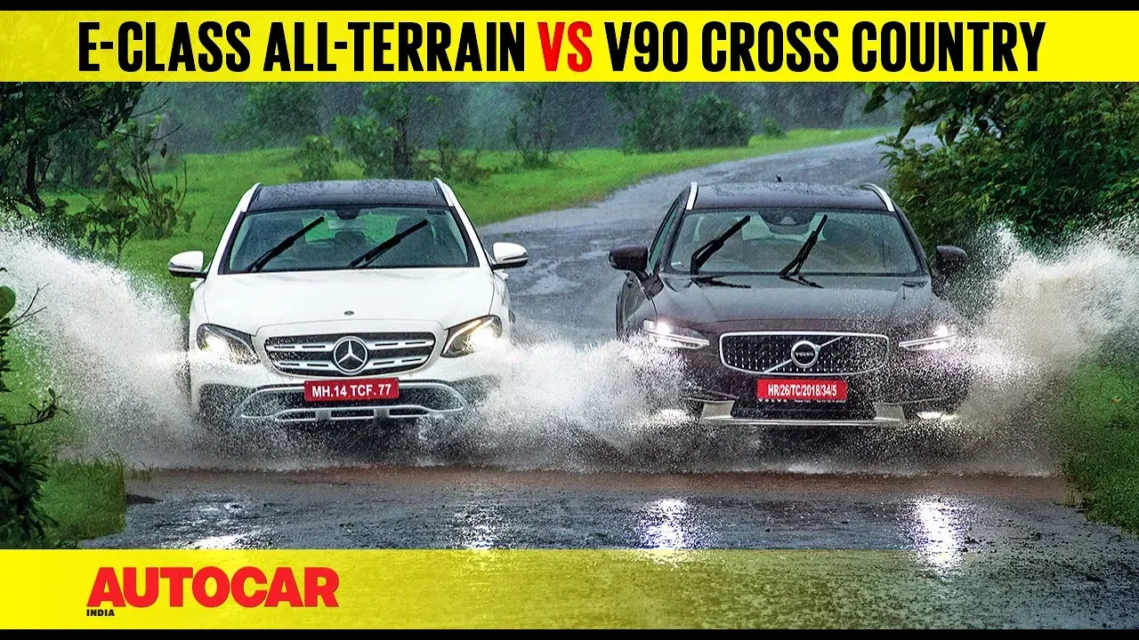 Mercedes-Benz E-class All-Terrain vs Volvo V90 Cross Country | Comparison Test | Autocar India