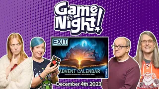 GameNight! 24 Days of Christmas - Exit: The Game Advent Calendar The Hunt for the Golden Book Day 4