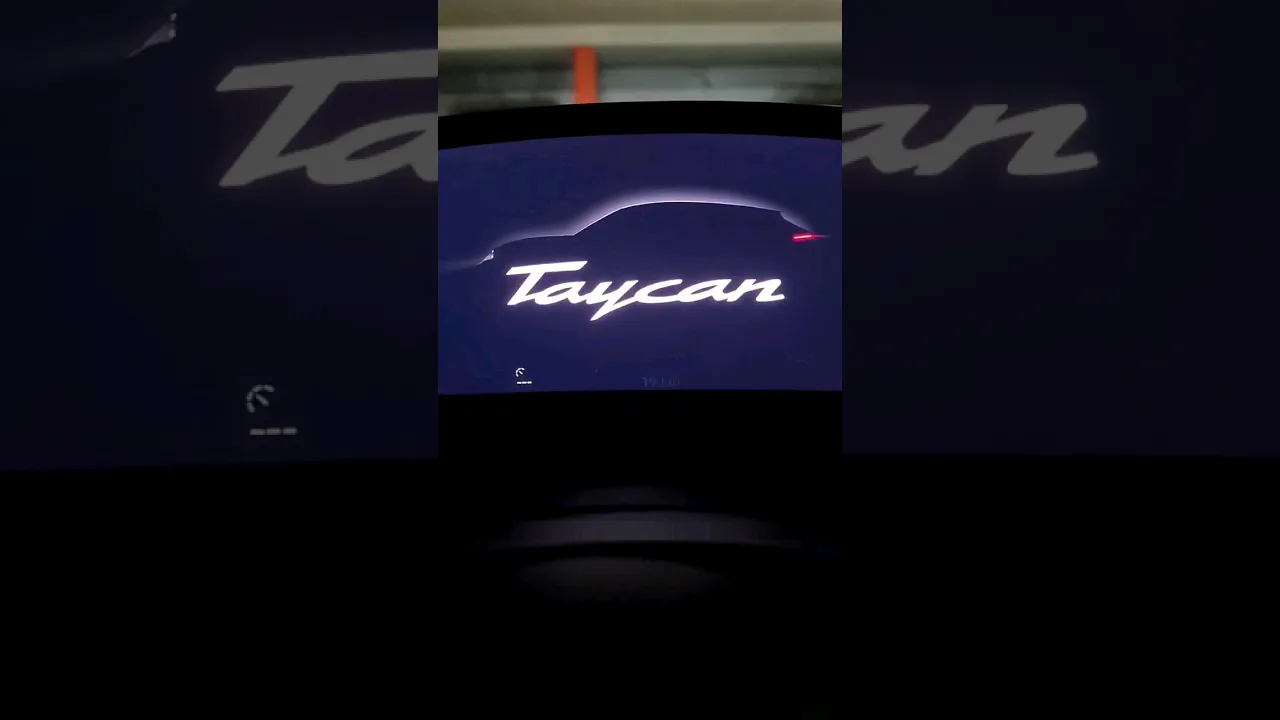 Porsche Taycan Display Animation & Ambiente #elektroauto #electriccar #shortvideo #porsche