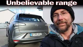 Hyundai Nexo Hydrogen Fuel cell - Country and City Mix range test