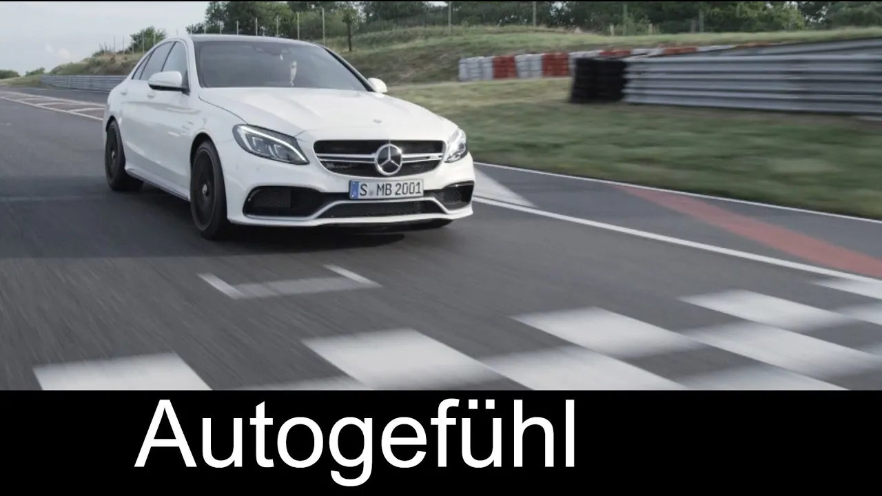 2015 all-new Mercedes C-Class C63 AMG S sedan Limousine - driving exterior interior