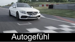 2015 all-new Mercedes C-Class C63 AMG S sedan Limousine - driving exterior interior