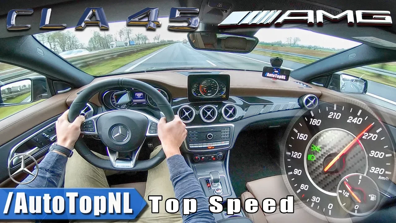 CLA 45 AMG 2018 | ACCELERATION & TOP SPEED ON AUTOBAHN by AutoTopNL