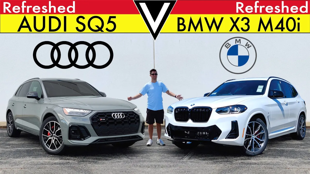 GERMAN BATTLE! -- 2022 BMW X3 M40i vs. Audi SQ5: Comparison