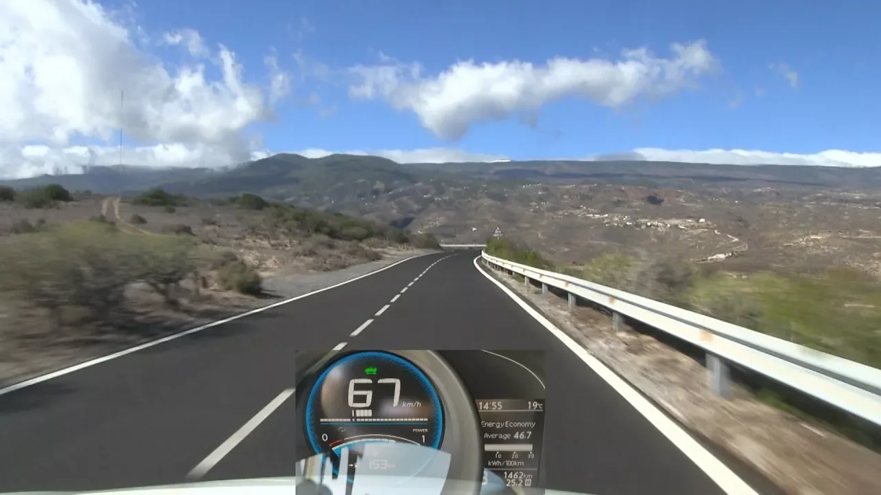 Rambling in Nissan e-NV200 40 kWh in Tenerife