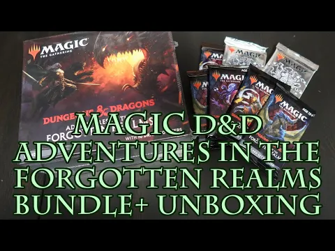 Magic D&D Adventures in the Forgotten Realms Bundle+ Unboxing