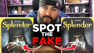 One of these is fake. (How To Spot Counterfeit Board Games)