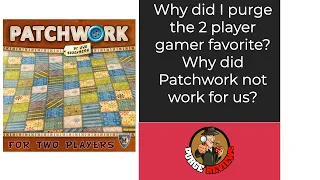 Patchwork by Purge Reviews: The 2 player masterpiece but why did I purge?