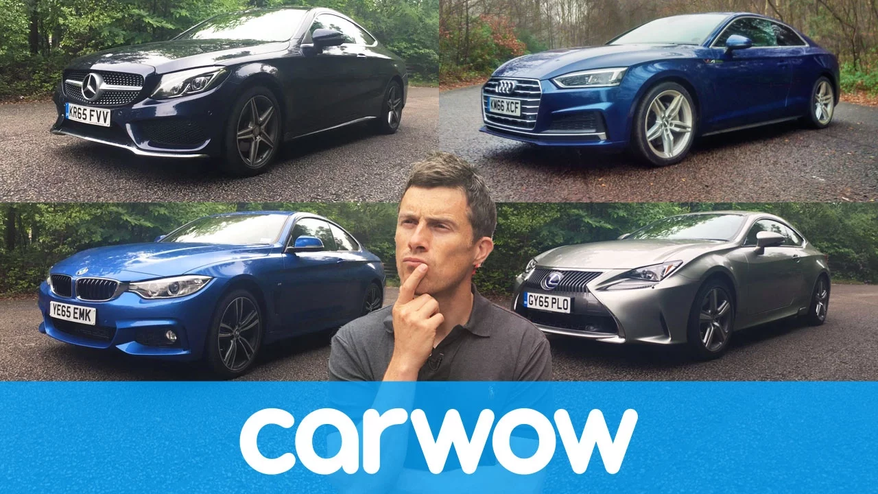 Audi A5 vs Mercedes C-Class Coupe vs BMW 4 Series vs Lexus RC | Head2Head