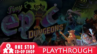 Tiny Epic Dungeons| Wizard & Bard Run | One Stop Co-op Shop Streamed