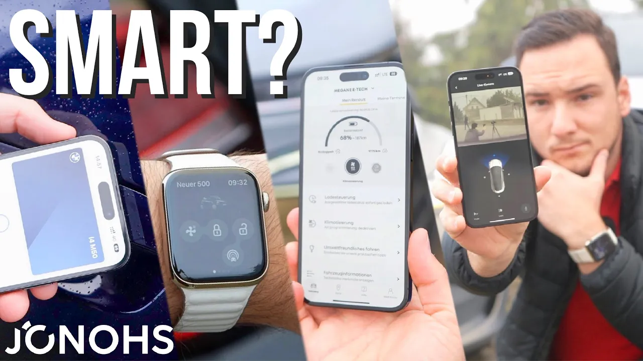 Auto Apps im Vergleich - wie smart sind Tesla, BMW, Mercedes und co? 🚗📲
