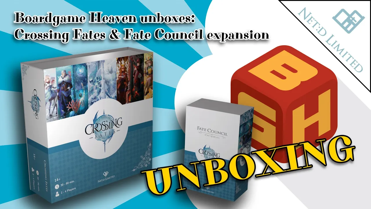 Boardgame Heaven Unboxing 159: Crossing Fates (Net:D Limited)