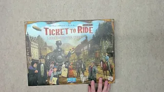 Unboxing - Ticket to Ride Legacy Legends of the West