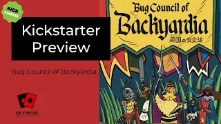 Kickstarter Preview | Bug Council of Backyardia