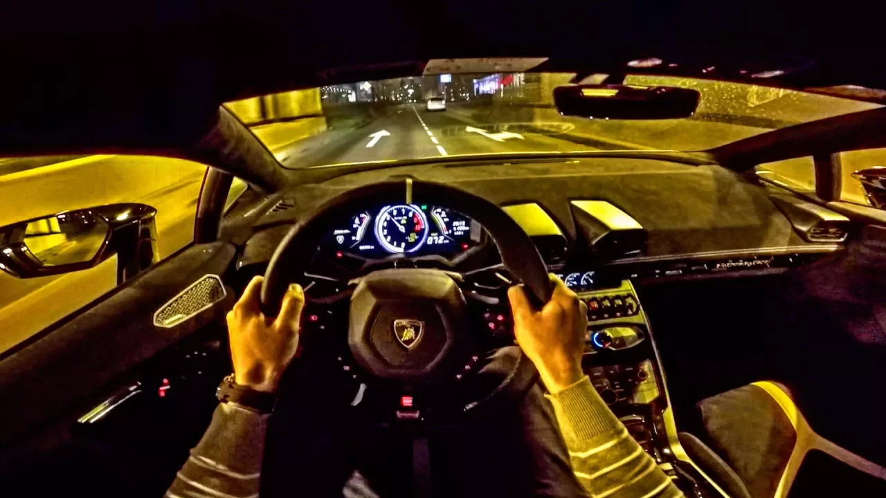 LAMBORGHINI Huracan Performante NIGHT DRIVE POV by AutoTopNL