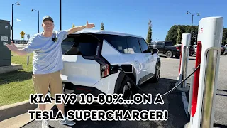 How Fast Can a Kia EV9 Charge at a Tesla Supercharger?