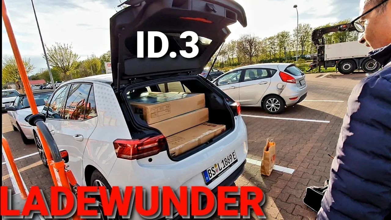 Mit dem Elektroauto ID.3 zum Baumarkt! Mega Stauraum und Platz :)