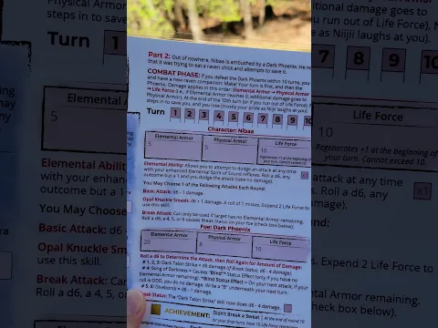 A sneak peek of Chapter 2's minigame from In the Blink of a Dragon's Eye