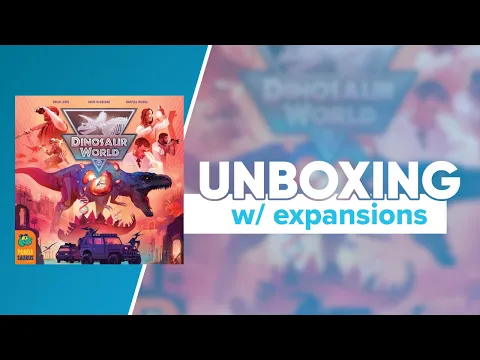 Dinosaur World Kickstarter All-In Unboxing & Reboxing | @Pandasaurusgames