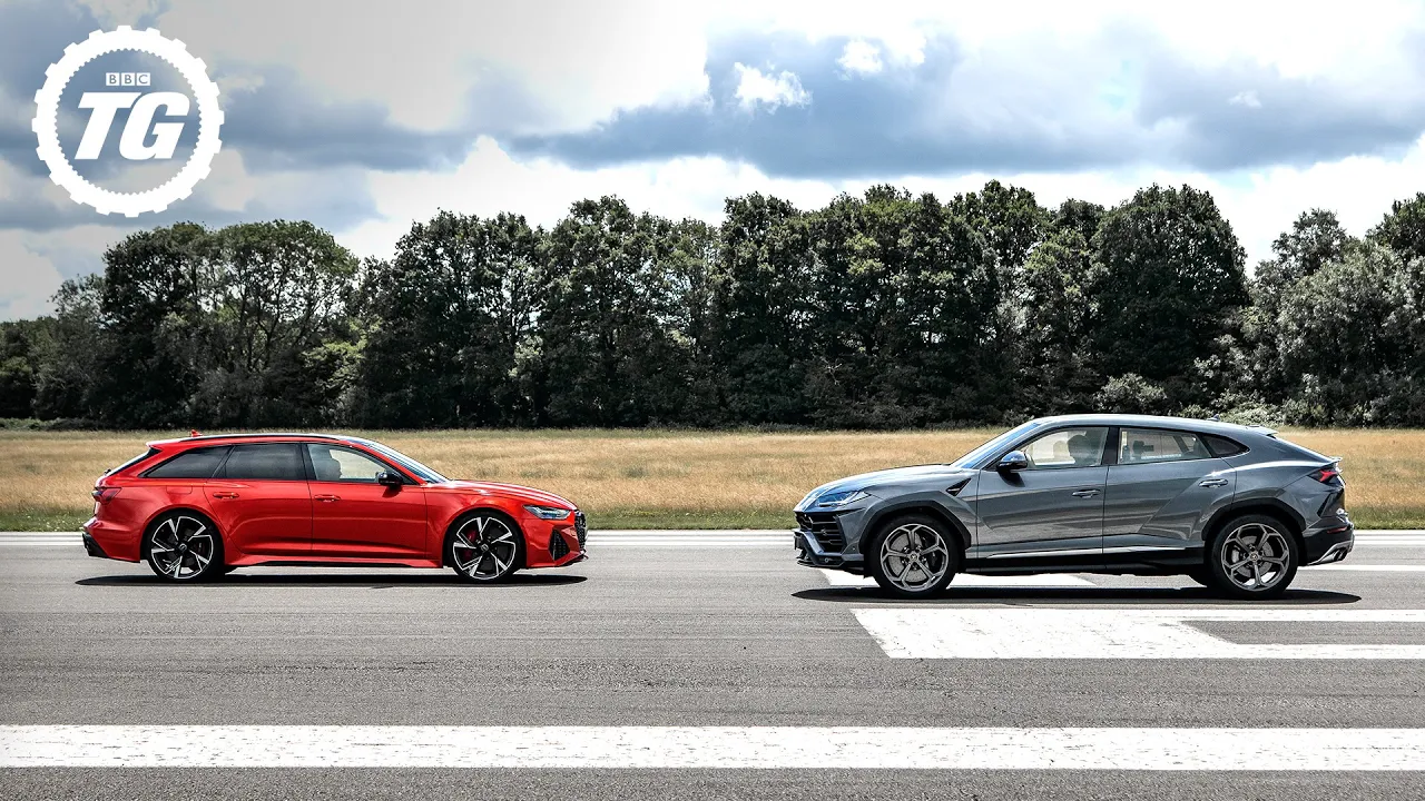 TRACK BATTLE: Audi RS6 Avant vs Lamborghini Urus | Top Gear: Series 29