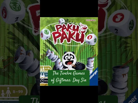The Twelve Games of Giftmas: Paku Paku #pakupaku #boardgames #dexteritygame #panda #tabletopgames