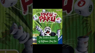 The Twelve Games of Giftmas: Paku Paku #pakupaku #boardgames #dexteritygame #panda #tabletopgames