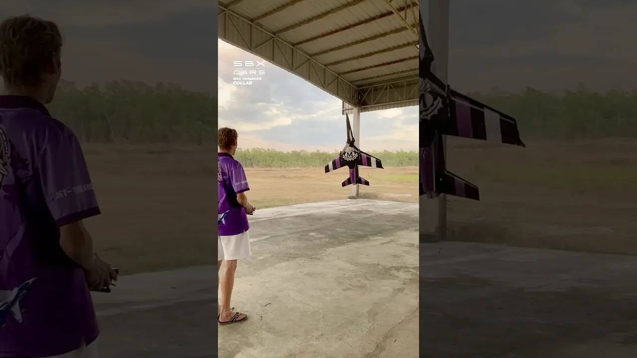 A Sideways Flying RC Jet! ✈️ #rc #jets #plane