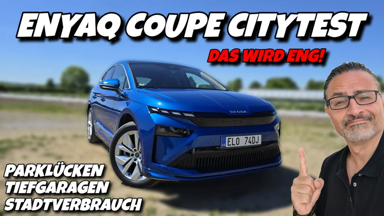 Stadtalltag im E-Auto: Škoda Enyaq Coupé Facelift #ev #automobile
