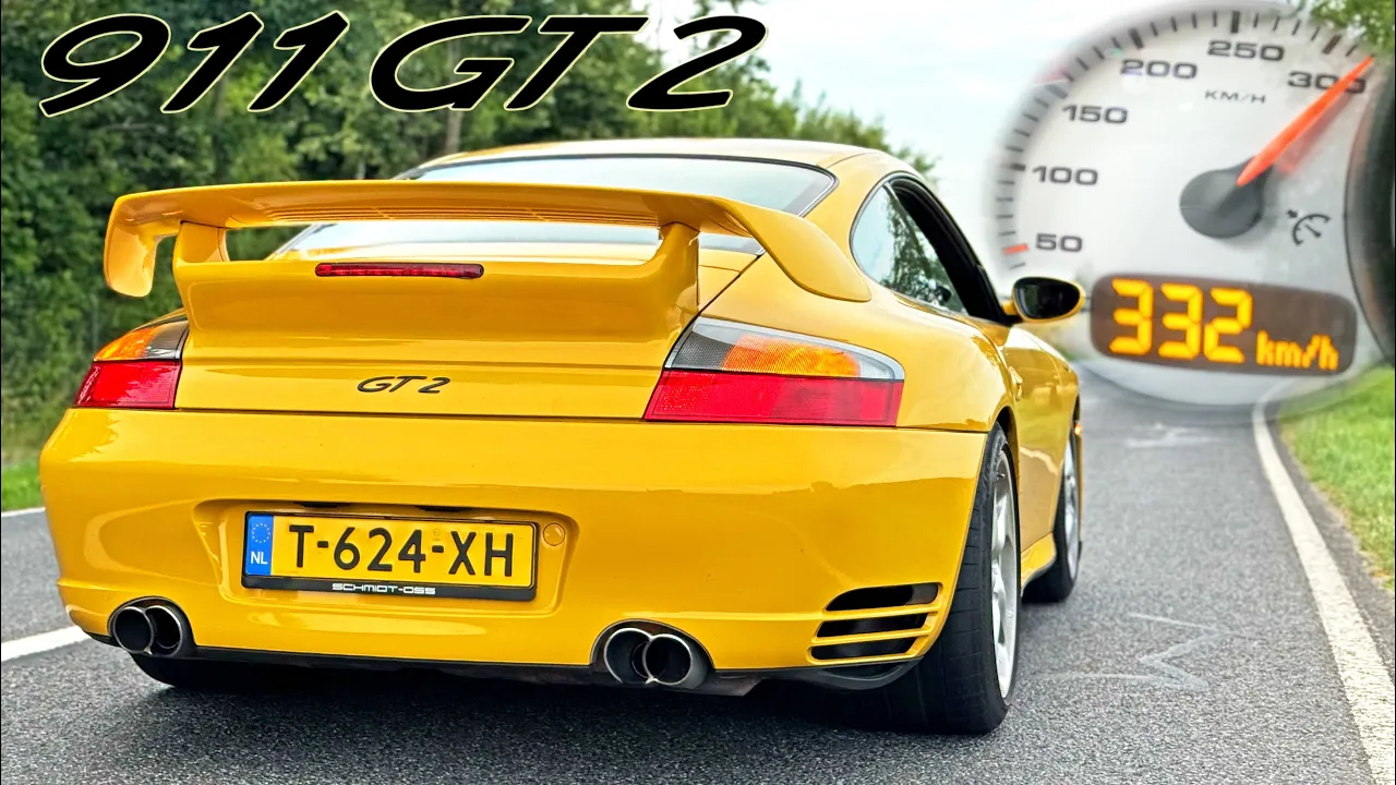 Porsche 911 996 GT2 // SOUND POV & 332KM/H TOP SPEED on AUTOBAHN