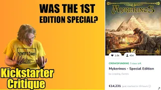 Mykerinos - Special Edition (C-) Was the 1st Edition Special? - Kickstarter Critique Review