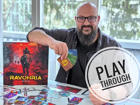 Ravohria board game- playthrough (with explanations)