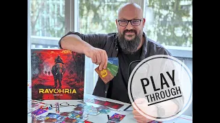 Ravohria board game- playthrough (with explanations)
